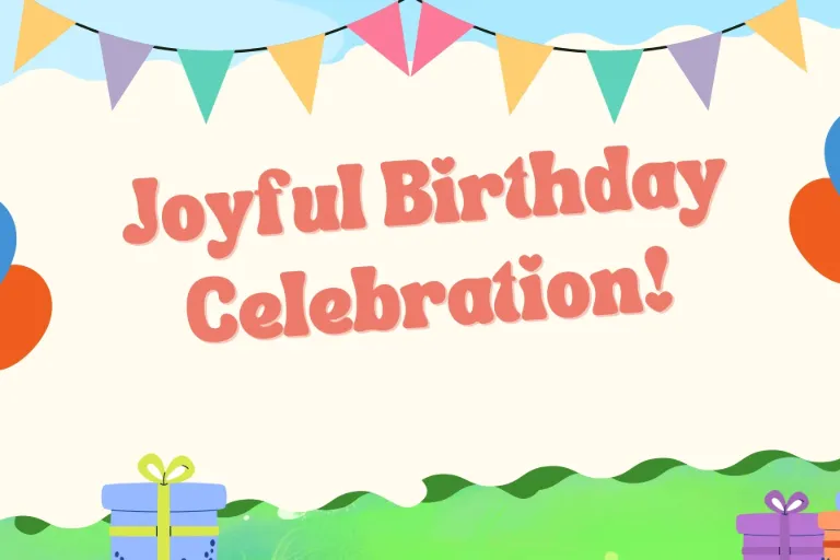 Joyful Birthday Room Package