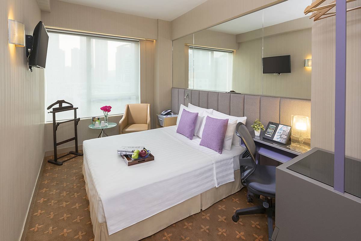 Deluxe Room: The Deluxe Room has a dynamic city view to enjoy