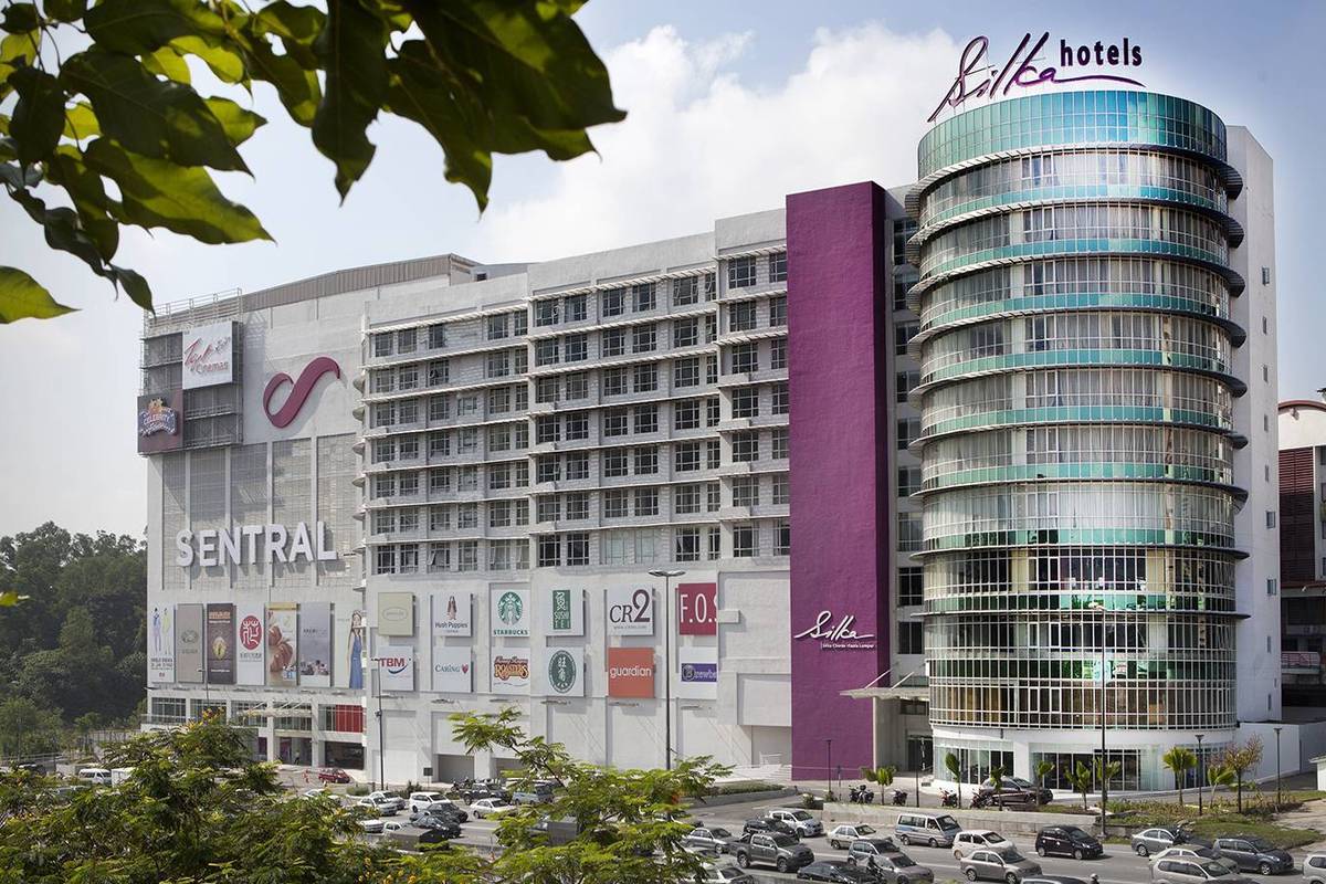 Hotel Facade:  Silka Cheras, Kuala Lumpur and the adjacent mega shopping mall