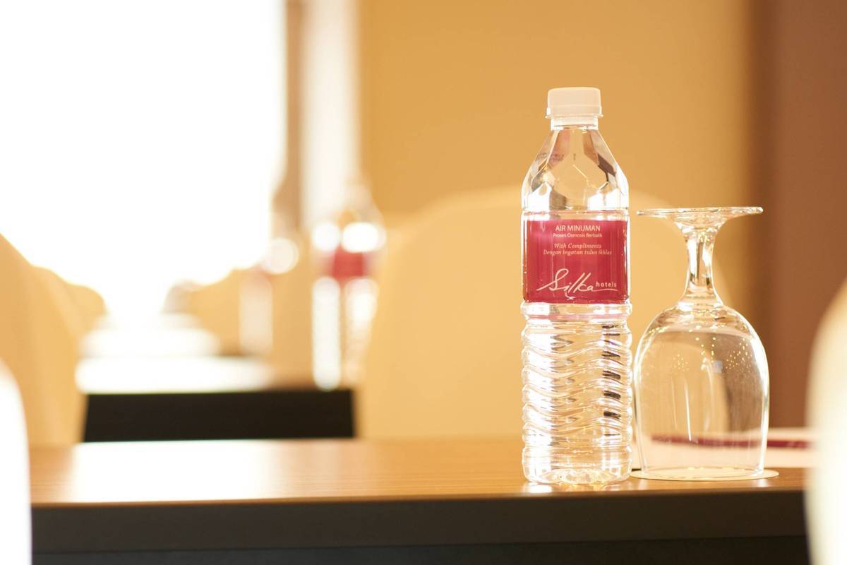 Meetings: Complimentary bottled water for meetings help you quench your thirst