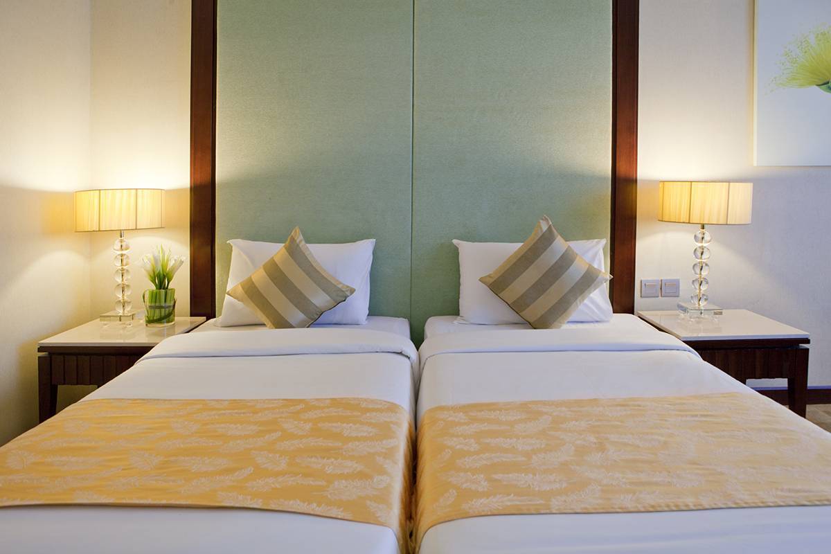 Standard Room: Twin bed arrangement for a comfortable and restful night’s sleep